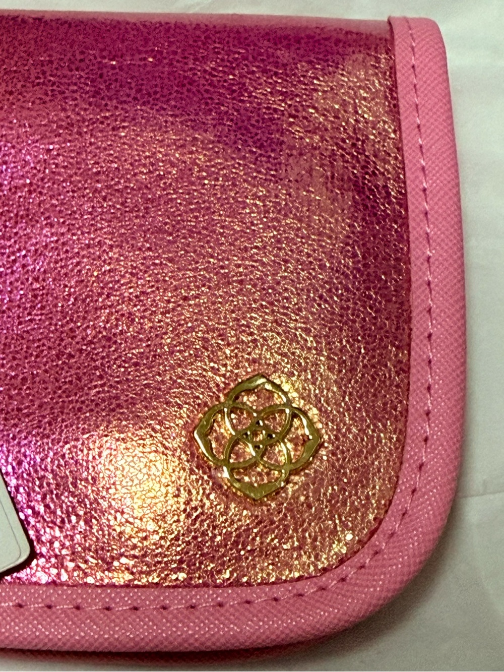 NWT Kendra Scott Travel Jewelry Wallet Pouch in Shimmer Pink - Picture 4 of 12
